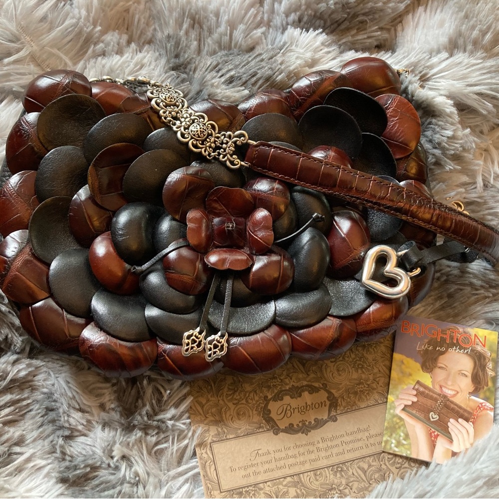 Brighton Vintage leather hand bag , Rosalie” NWOT